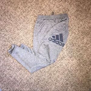 Adidas Grey Logo Sweatpants